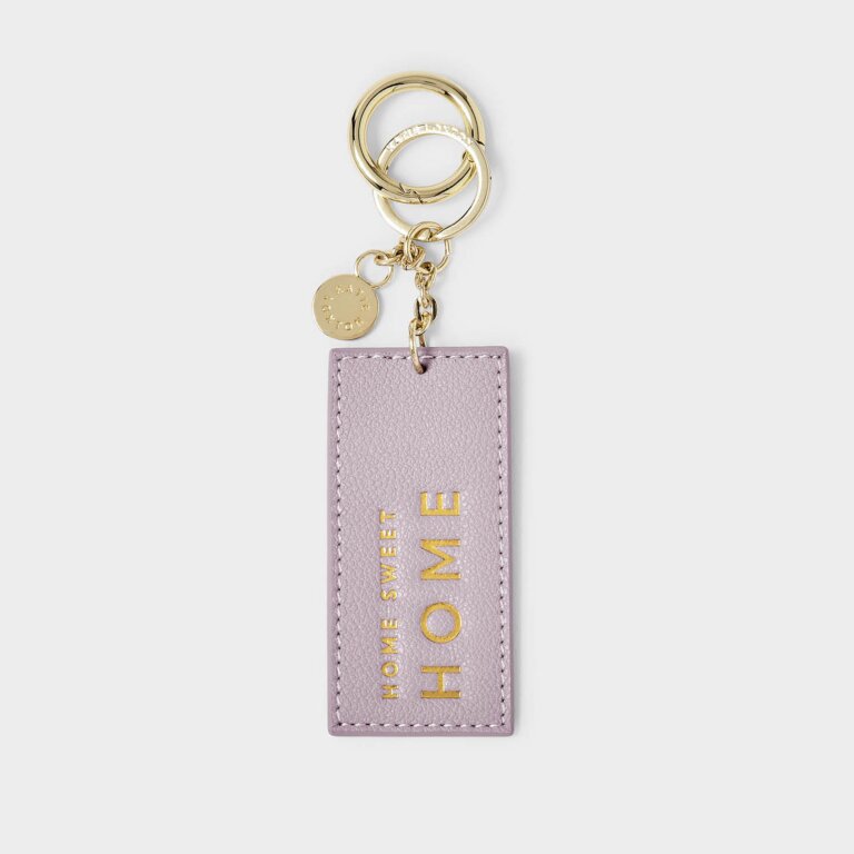 Chain Keychain 'Home Sweet Home' In Lilac