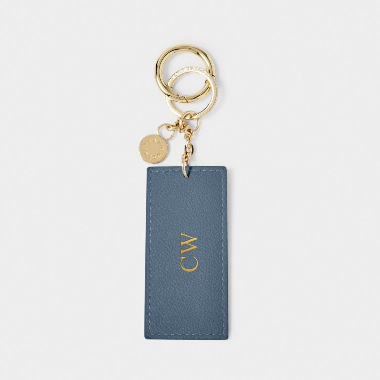 Chain Keyring 'Live To Dream' in Light Navy