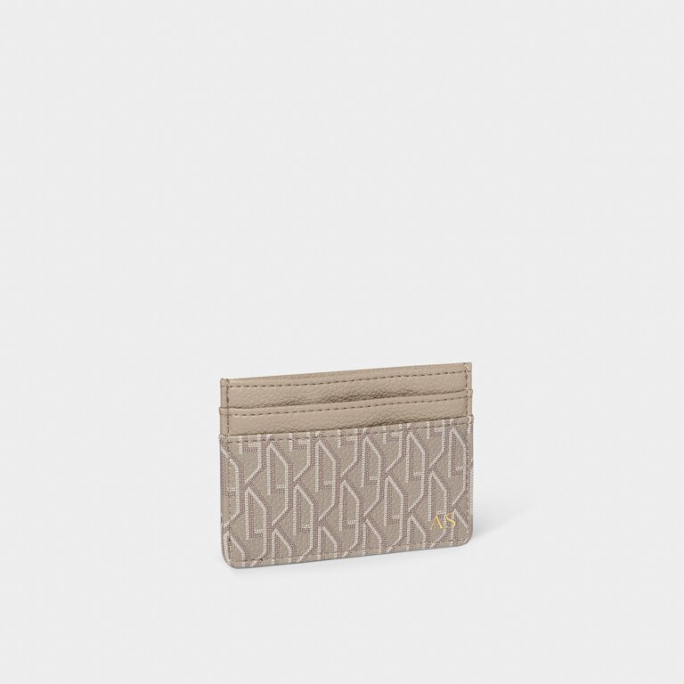 Signature Card Holder in Taupe