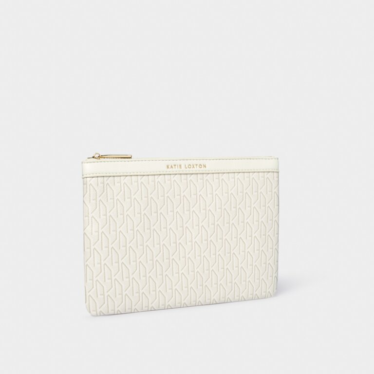 Signature Pouch In Off White