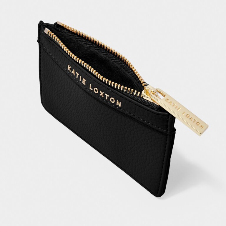 Cleo Coin Purse And Card Holder In Black