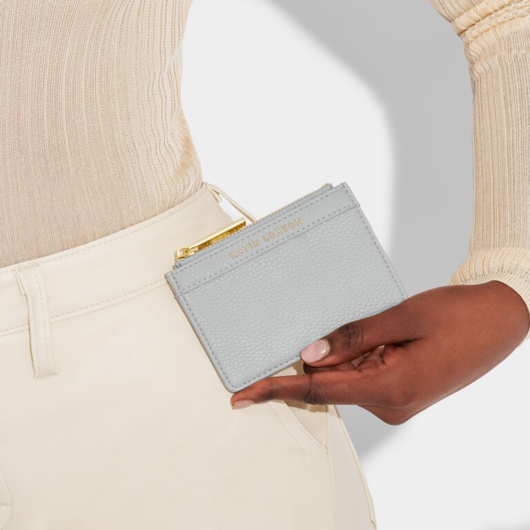 Cleo Coin Purse And Card Holder In Cool Gray