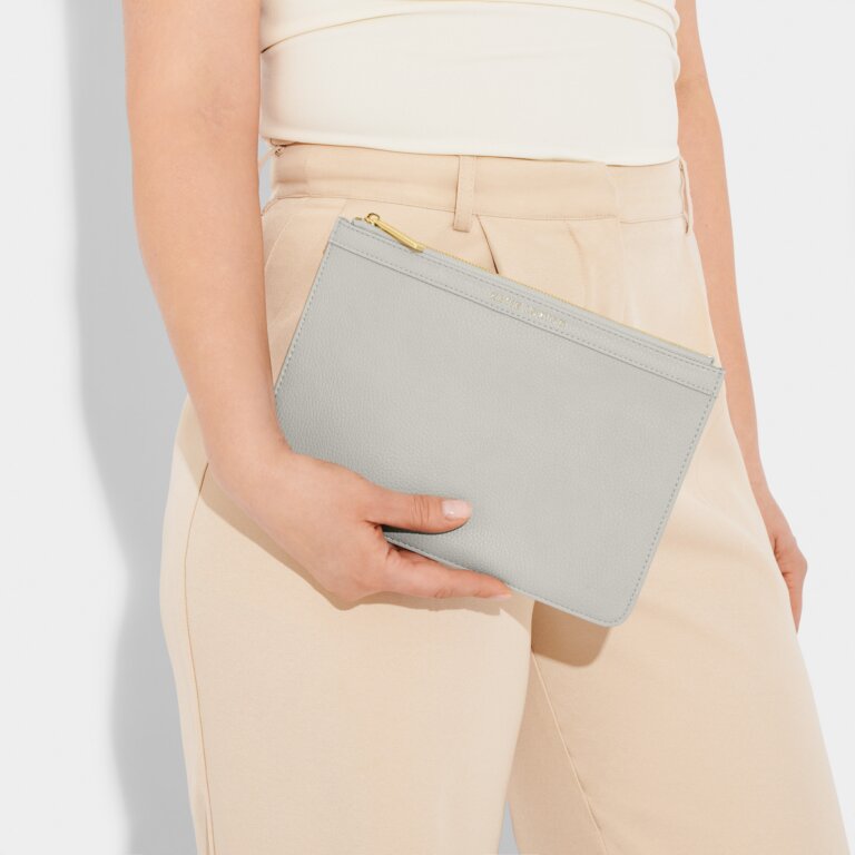 Cleo Pouch in Cool Grey