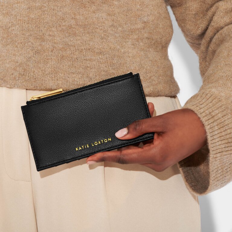 Fay Coin Purse And Card Holder In Black
