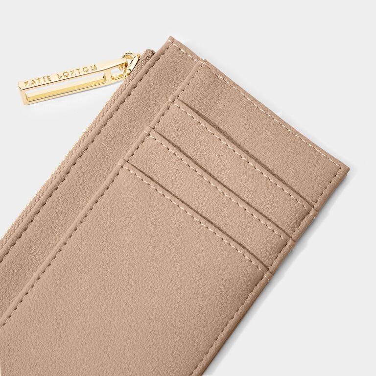 Fay Coin Purse And Card Holder In Soft Tan