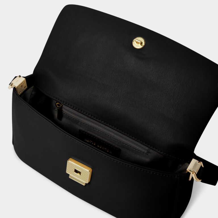 Serena Small Shoulder Bag in Black