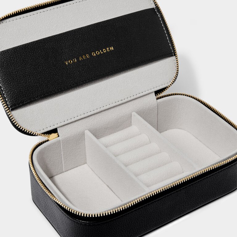Pebble Jewellery Box 'You Are Golden' in Black