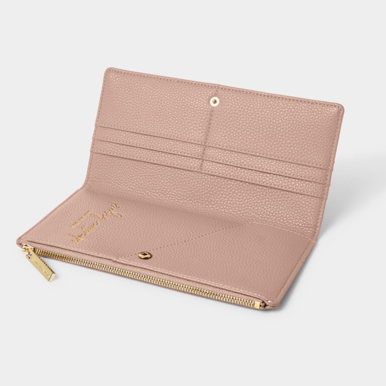 Travel Organizer 'And So The Adventure Begins' In Dusty Pink