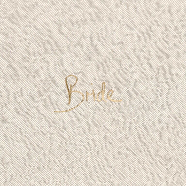 Bridal Perfect Pouch 'Bride' in Gold