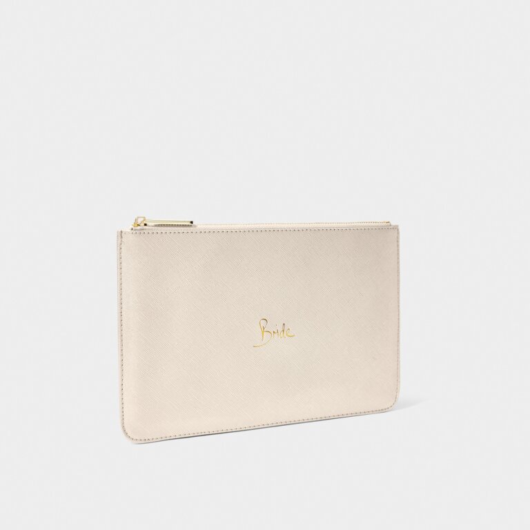 Bridal Perfect Pouch 'Bride' in Gold