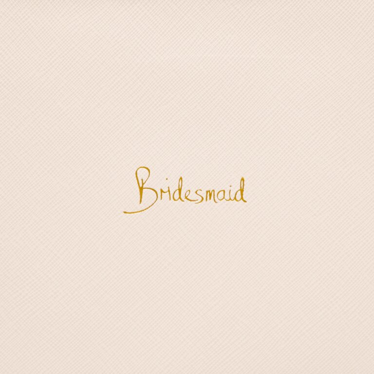 Bridal Perfect Pouch 'Bridesmaid' in Eggshell