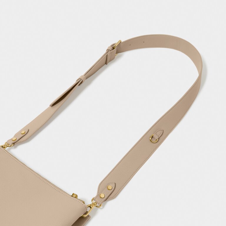 PU Bag Strap in Light Taupe