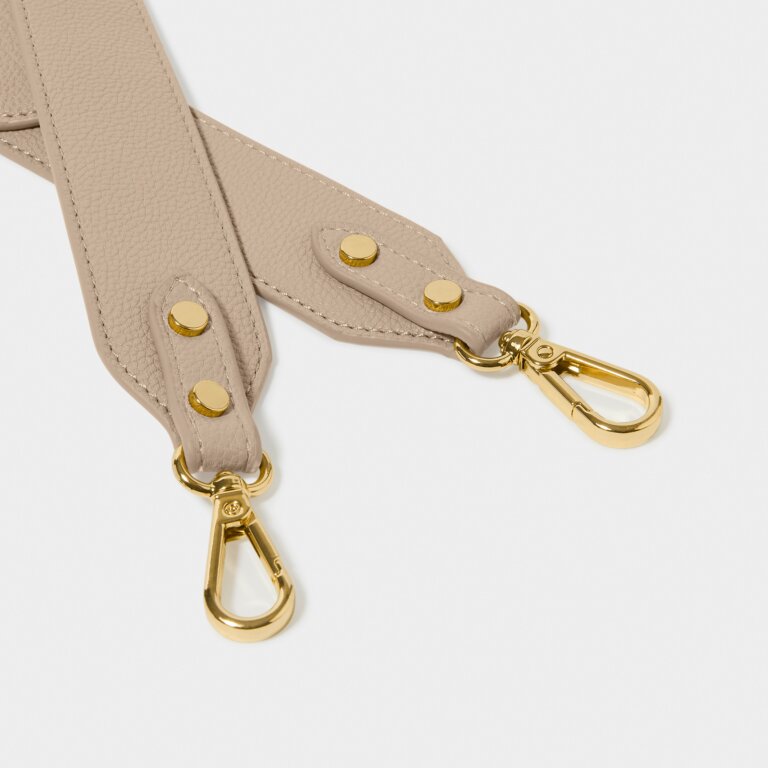 PU Bag Strap in Light Taupe