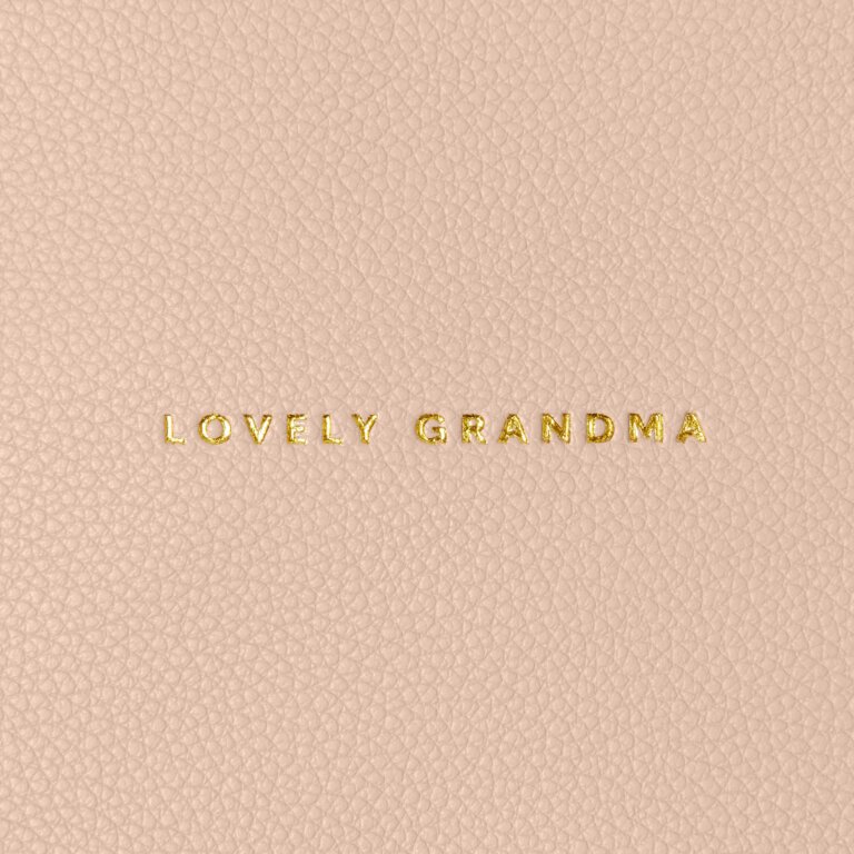 Sentiment Pouch 'Lovely Grandma' in Pastel Pink