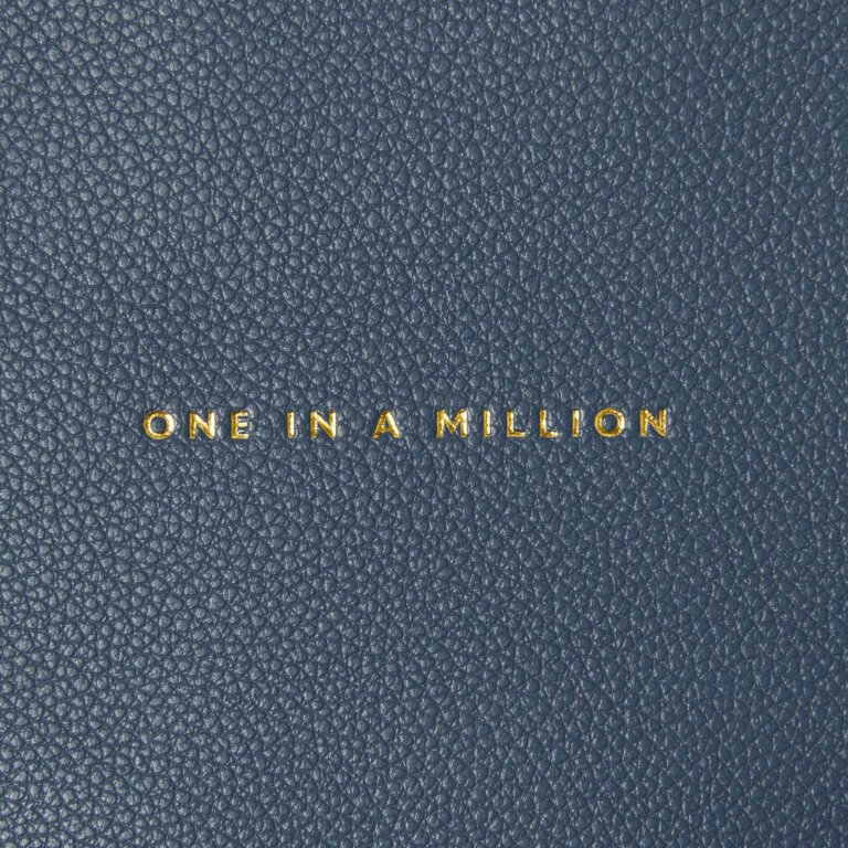 Sentiment Pouch 'One in A Million' in Light Navy