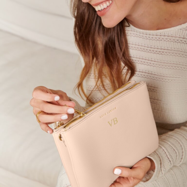 Duo Pouch in Nude Pink