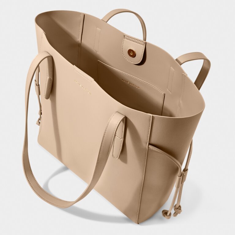 Ashley Tote Bag in Light Taupe