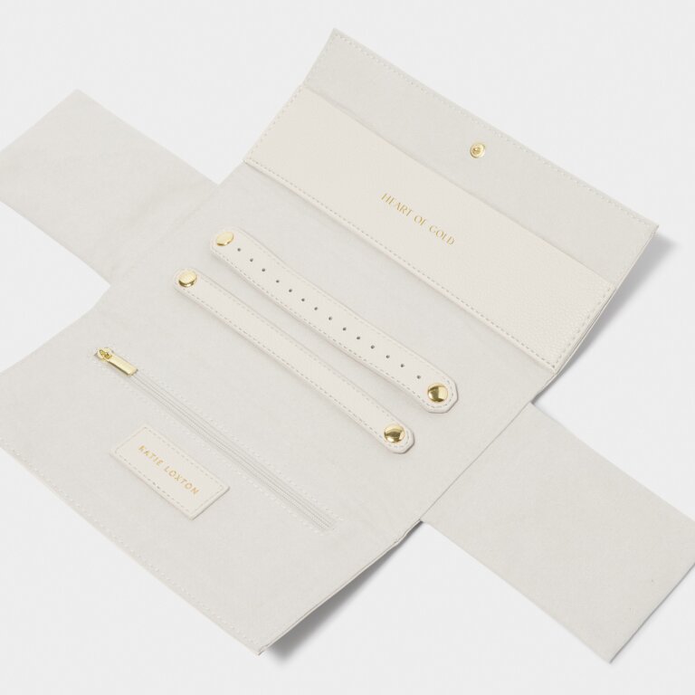 Jewelry Roll in Off White