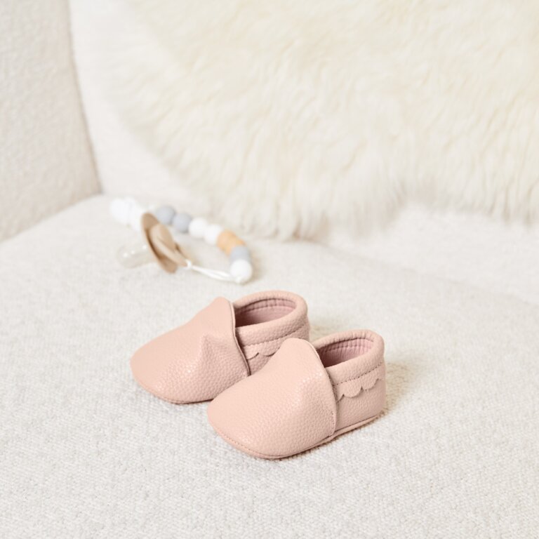 Baby Shoes in Blush Pink