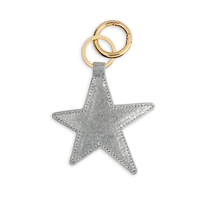 Luxe Star Shape Keyring | Shimmering Silver