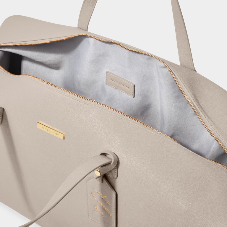 Weekend Holdall Bag in Taupe