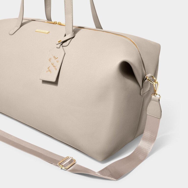 Weekend Holdall Bag in Taupe