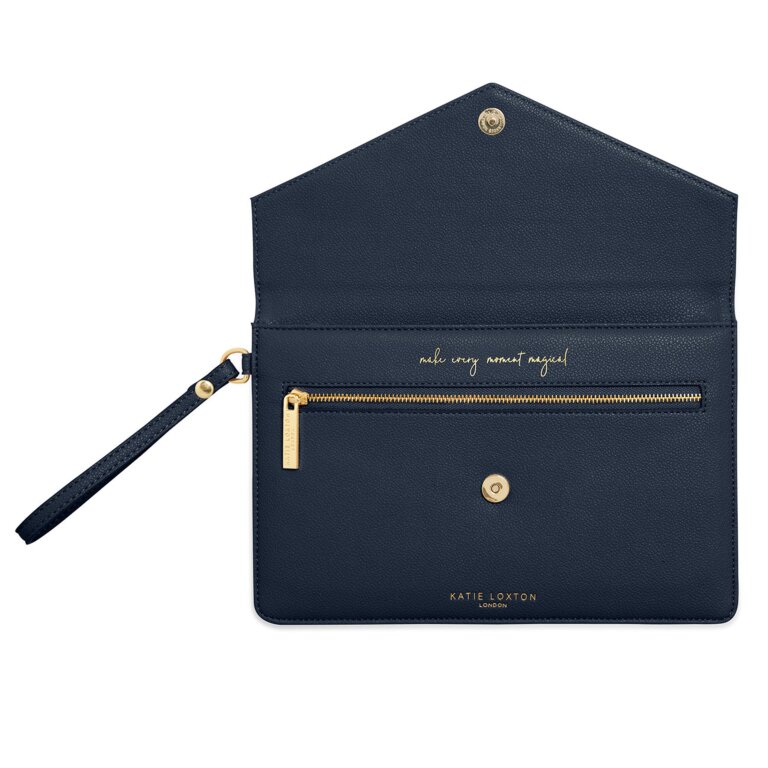 Esme Envelope Clutch Bag | Navy