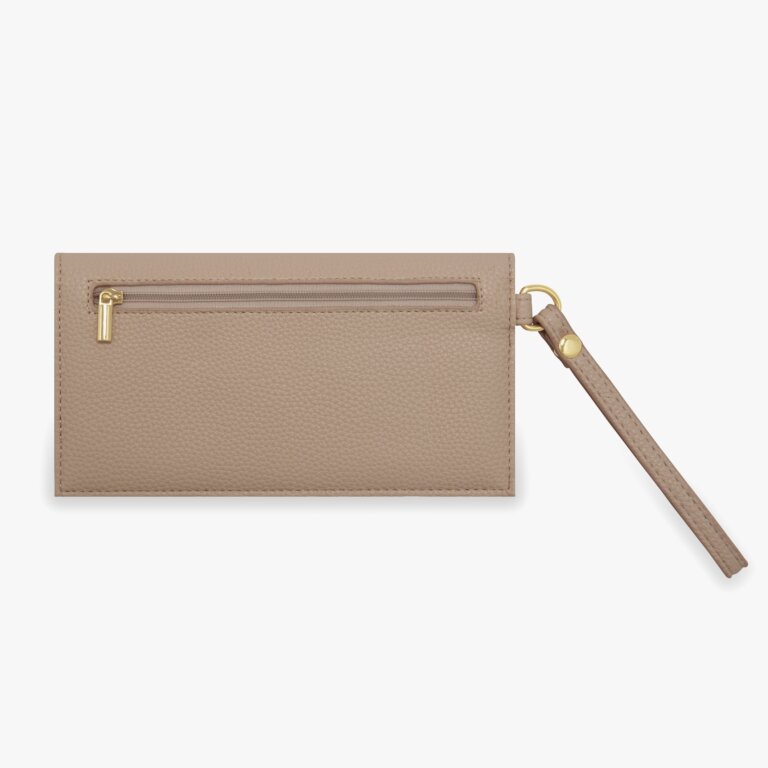 Cleo Wristlet In Taupe