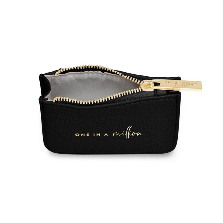 Stylish Structured Coin Purse | One In A Million | Black