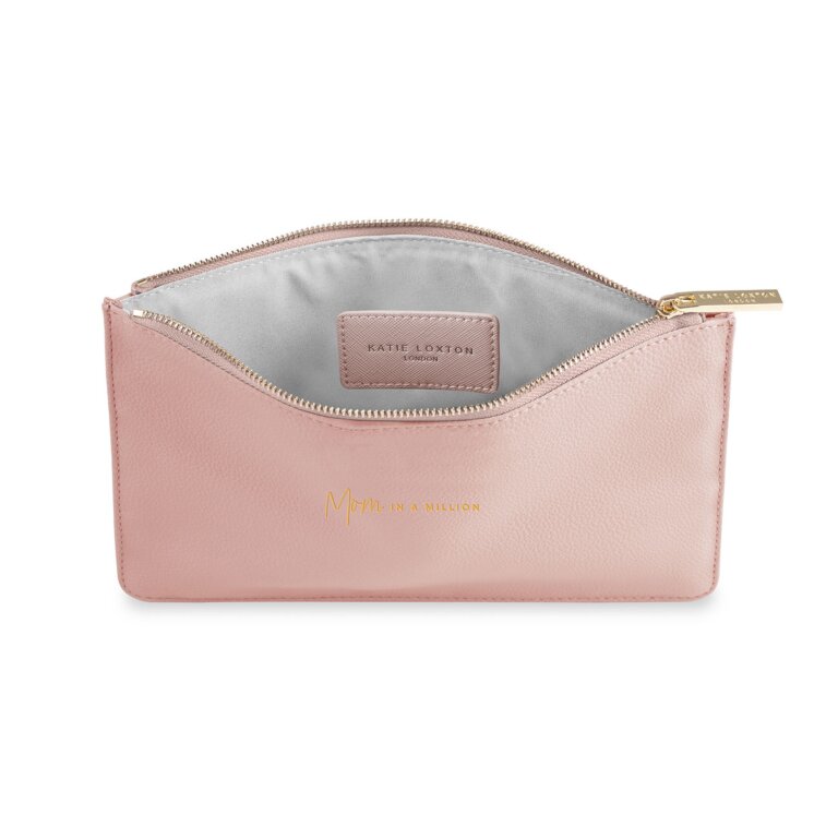 Perfect Pouch 'Mom In A Million' In Pale Pink