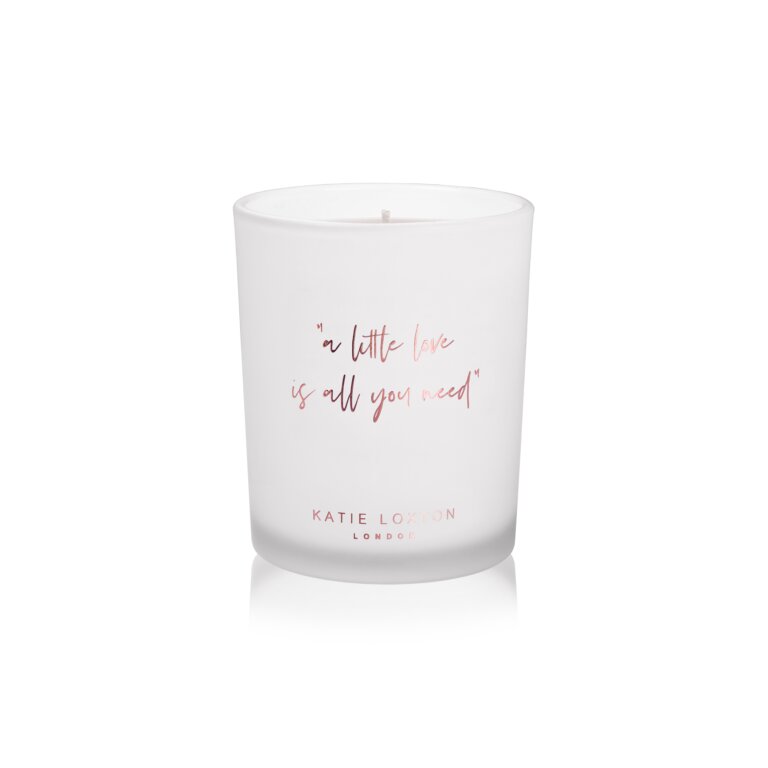 a little Love Is All You Need Candle | Strawberry Vanilla