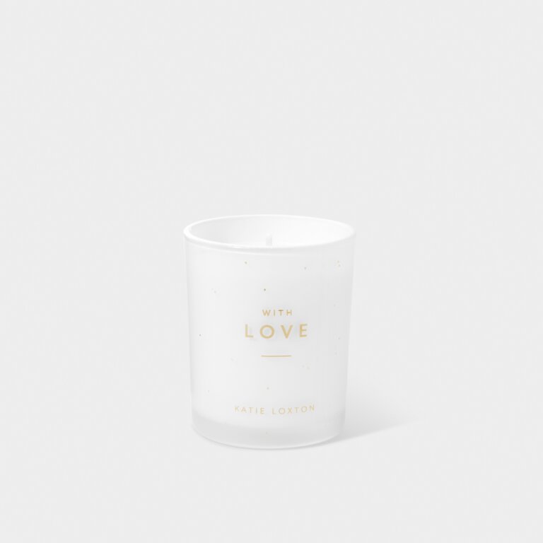 Sentiment Candle 'With Love' In Wild Raspberry And Sugar Plum