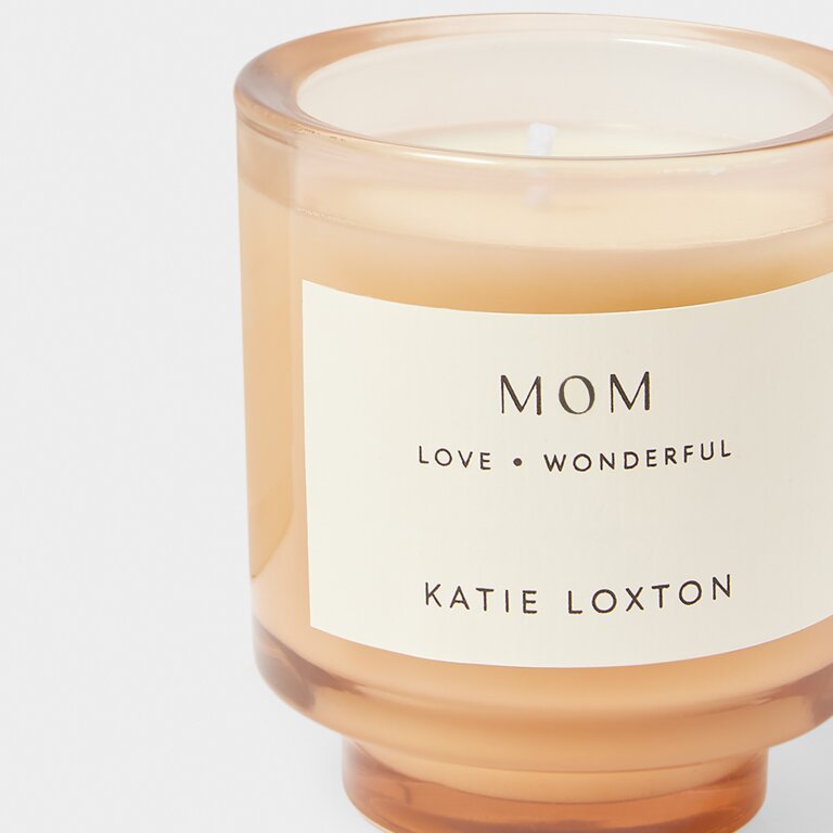 Sentiment Candle 'Mom' Fresh Linen And White Lily