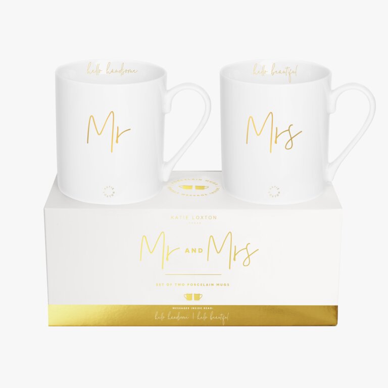 Porcelain Mug Gift Set 'Mr And Mrs'