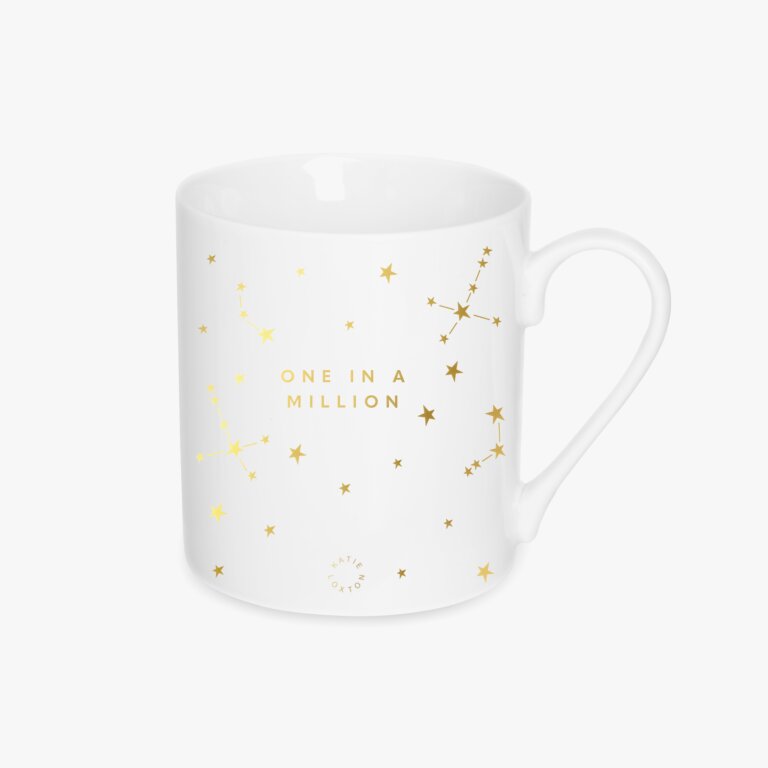Porcelain Mug One In A Million In White And Gold