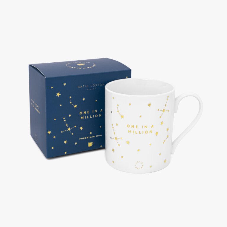Porcelain Mug One In A Million In White And Gold