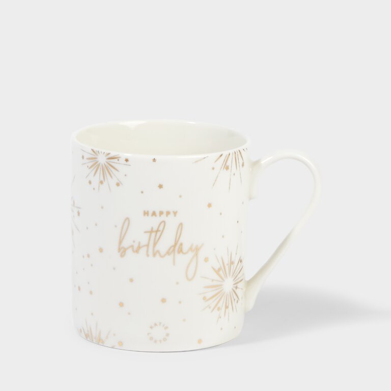 Boxed Porcelain Mug Happy Birthday