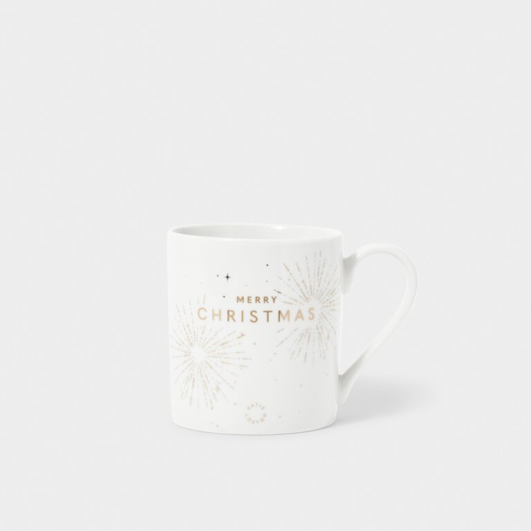 Christmas Mug 'Merry Christmas' in White