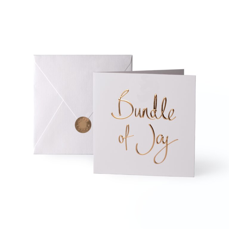 Greeting Card Bundle Of Joy Gold Writing