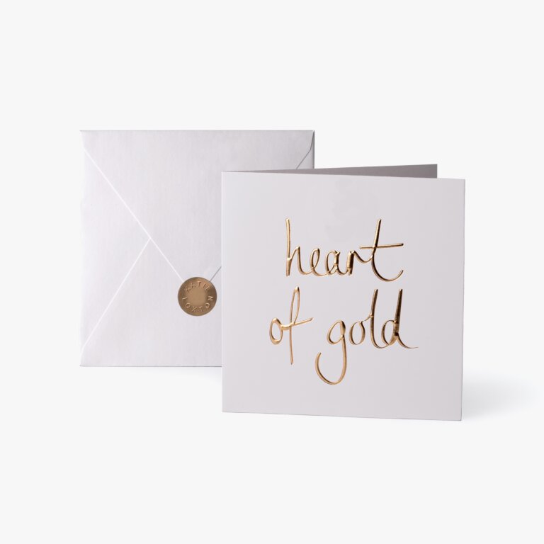 Greeting Card Heart Of Gold Pack Of 10