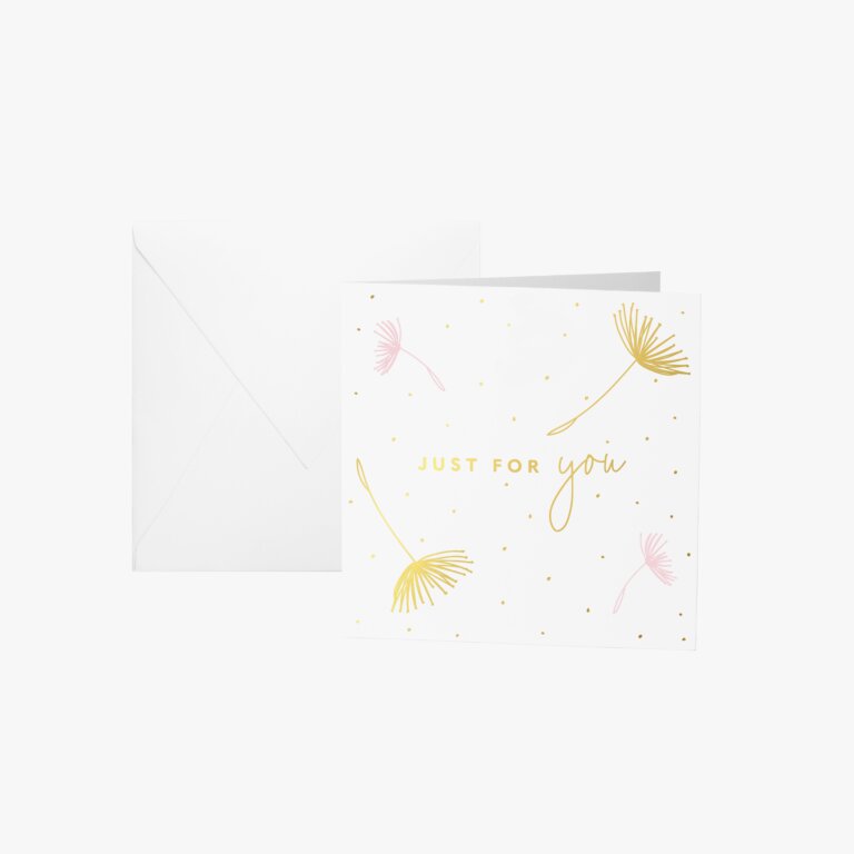Mini Greeting Cards Just For You Pack Of 8