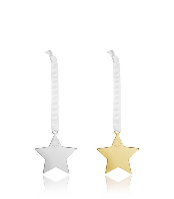 Mini Star Shape Decorations in Silver And Gold