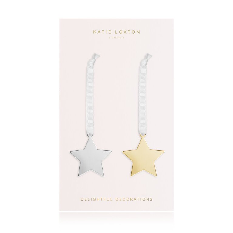 Mini Star Shape Decorations in Silver And Gold