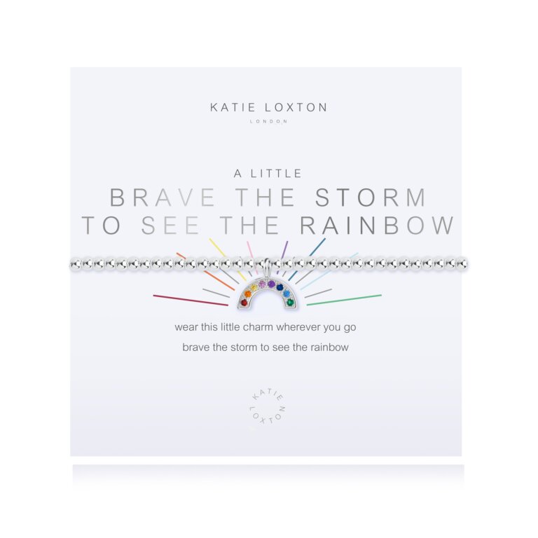 a little Brave The Storm To See The Rainbow Bracelet