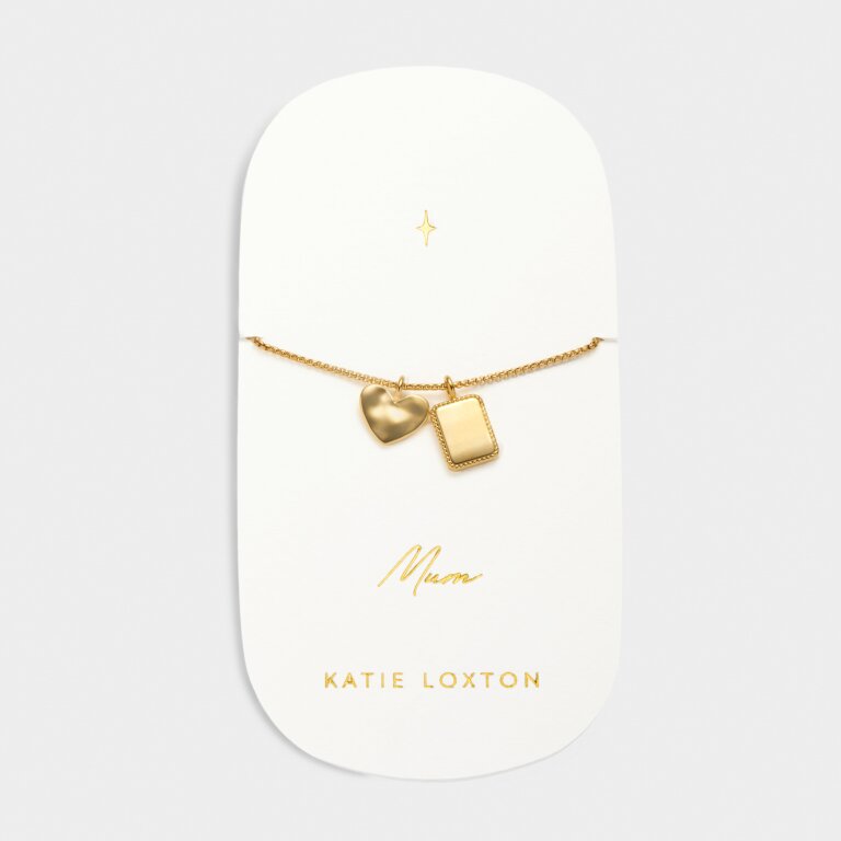 'Mum' Waterproof Gold Charm Bracelet