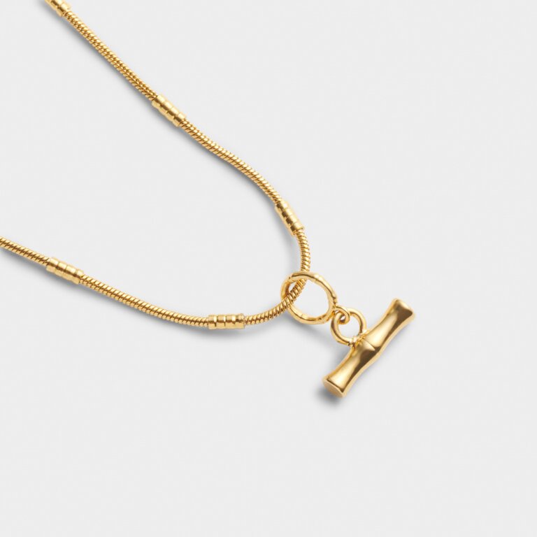 Bamboo Waterproof Gold Necklace