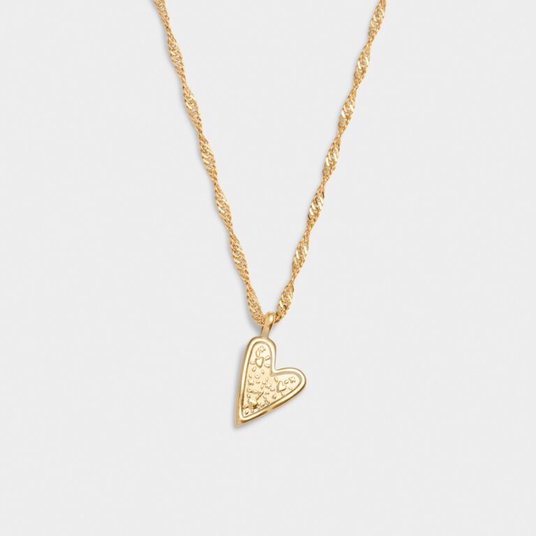 'Friendship' Waterproof Gold Heart Necklace