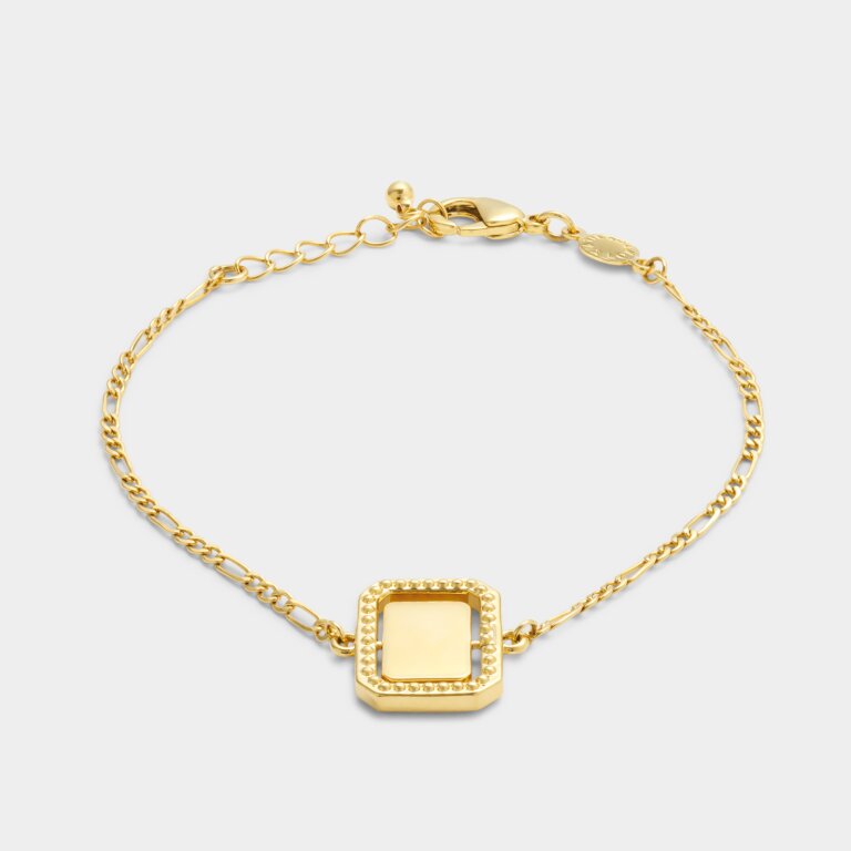 'Optimism' Waterproof Gold Spinning Amulet Bracelet