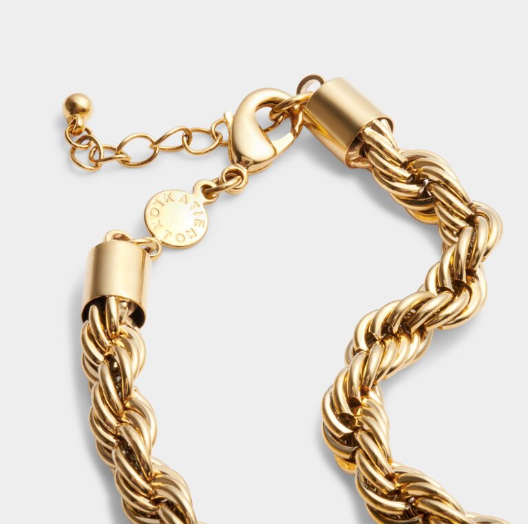 Reine Waterproof Gold Rope Bracelet