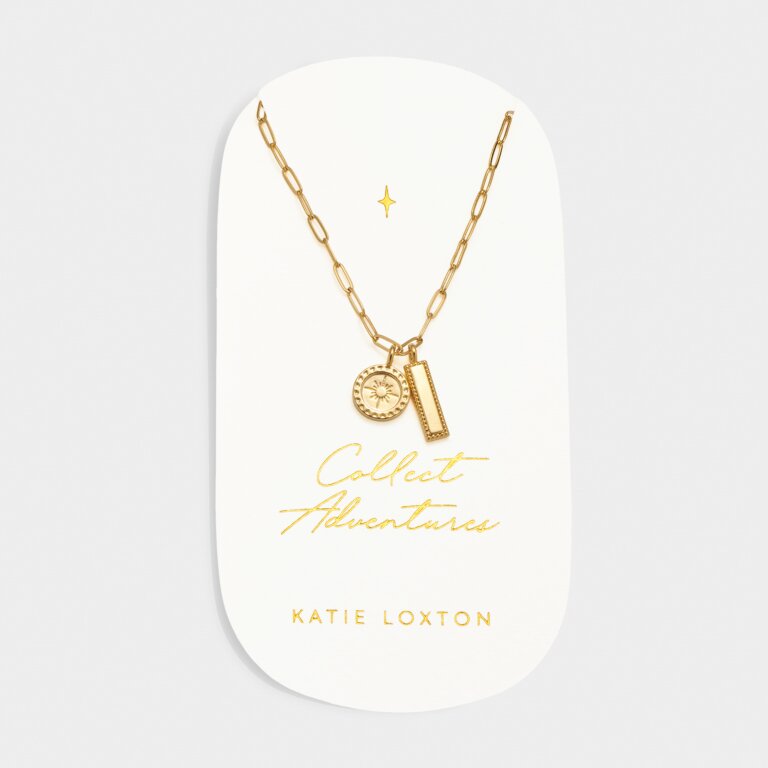 'Collect Adventures' Waterproof Gold Charm Necklace